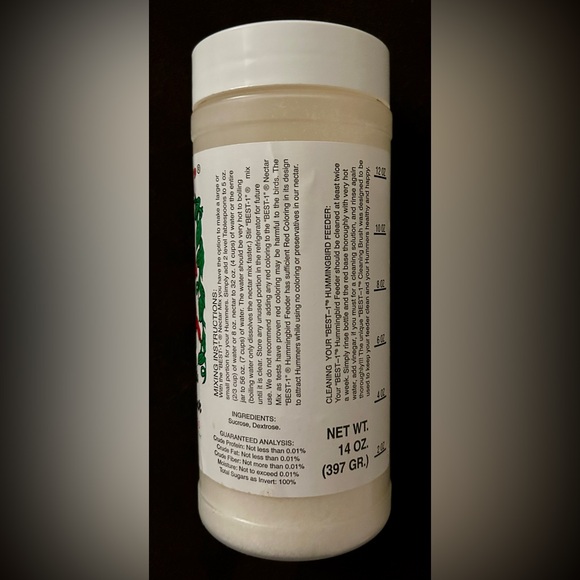 Window hummingbird feeder and instant nectar mix - Picture 6 of 7